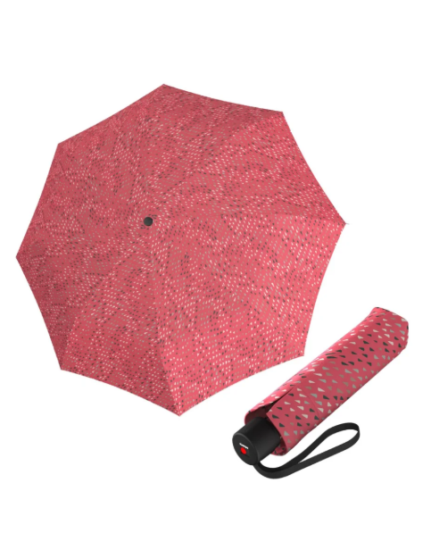 Obrazek Knirps A.050 medium manual swarm coral - elegancki składany parasol wielokolorowy