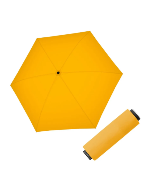 Obrazek DOPPLER Fiber Mini Compact uni Gold Fusion - damski parasol składany żółty