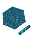 Obrazek DOPPLER Fiber Havanna Joy niebieski - damski parasol składany