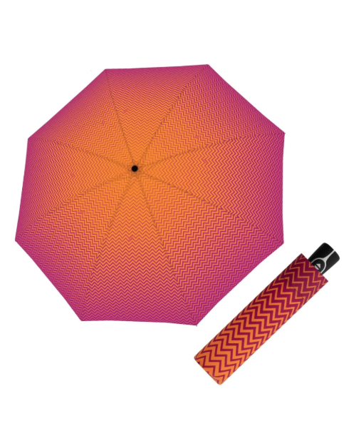 Obrazek DOPPLER Fiber Magic Strong berry - w pełni automatyczny parasol damski