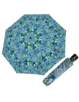 Obrazek DOPPLER Fiber Magic Paisley blue - w pełni automatyczny parasol damski