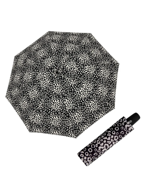 Obrazek DERBY Hit Magic Loop czarno-biały - w pełni automatyczny parasol damski czarny