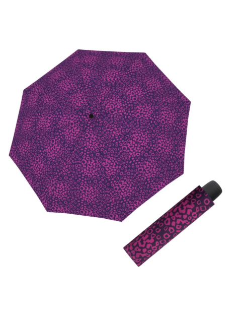 Obrazek DERBY Hit Mini Loop Berry - damski parasol składany różowy