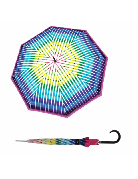 Obrazek DOPPLER Modern Art Long AC Rhapsody - parasol do golenia wielokolorowy