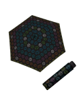 Obrazek DOPPLER Mini Light UP Reflective Bright Smile - składany parasol dla dzieci czarny