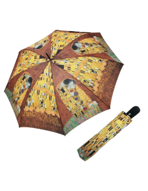Obrazek DOPPLER Magic Mini Klimt "Der Kuss" - w pełni automatyczny parasol damski wielokolorowy