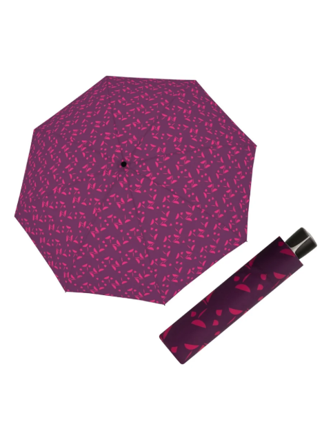 Obrazek DOPPLER Fiber Mini Joy liliowy - damski parasol składany