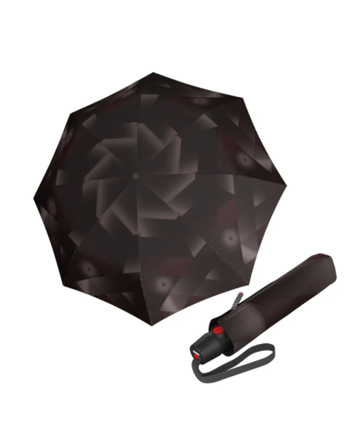 Obrazek KNIRPS T.200 Symphony chocolate - elegancki, w pełni automatyczny parasol