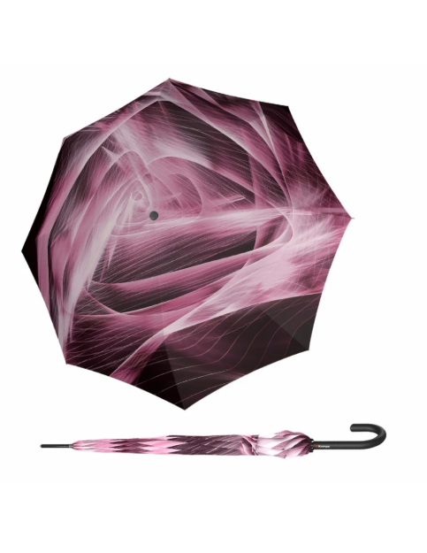 Obrazek KNIRPS T .760 Stick Automatic Aura rose - elegancki parasol z trzonkiem