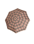 Obrazek DOPPLER Mini Light Check - męski składany parasol brązowy