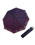 Obrazek DOPPLER Mini Light Floral - damski parasol składany fioletowy