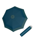 Obrazek DOPPLER Mini Light Twinkle blue - damski parasol składany niebieski