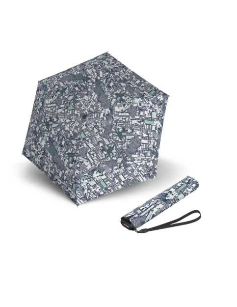 Obrazek KNIRPS US.050 ultra light slim manual story sea - lekki damski parasol składany na płasko