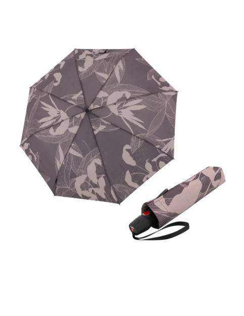 Obrazek KNIRPS T.200 Medium Duomatic Garden Earth - elegancki, w pełni automatyczny parasol ogrodowy