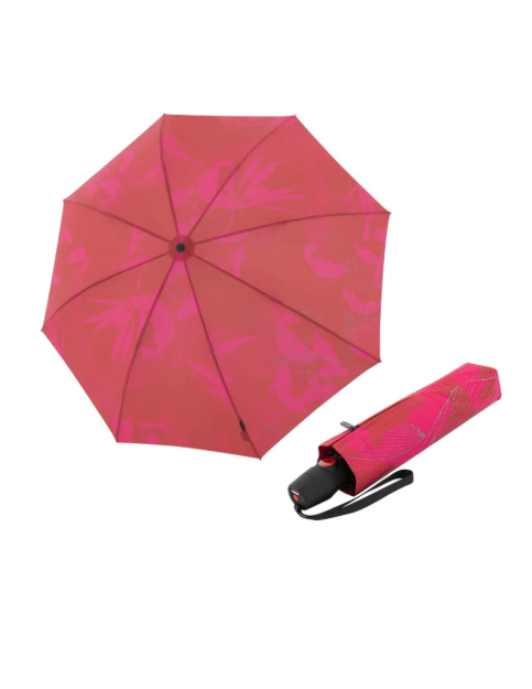 Obrazek KNIRPS T.200 Medium Duomatic Garden Scarlet - elegancki, w pełni automatyczny parasol ogrodowy
