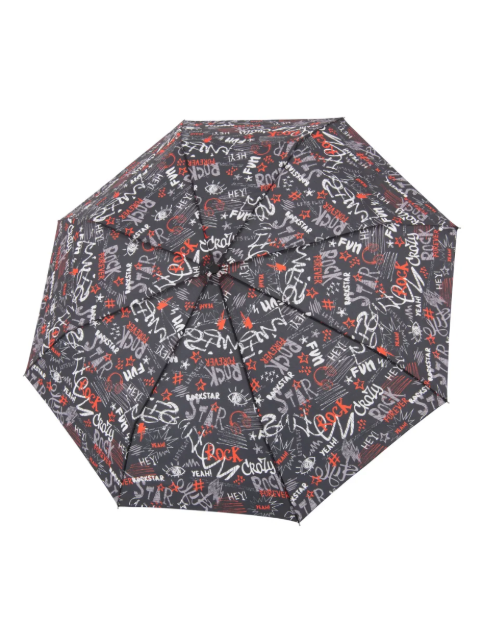Obrazek DERBY Hit Magic Printed Graffiti - Damski w pełni automatyczny parasol kolorze czarnym