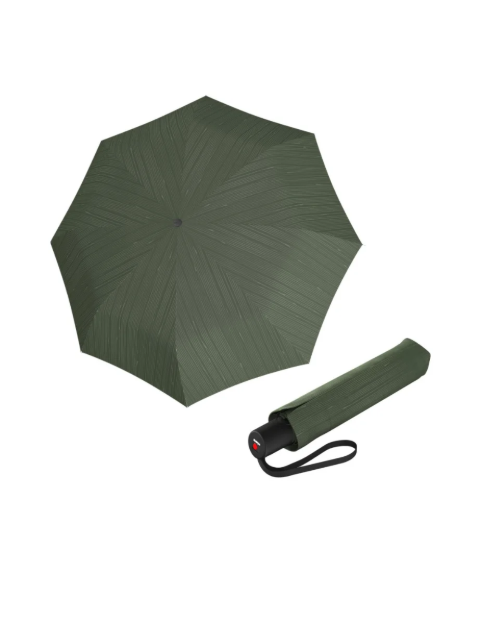 Obrazek KNIRPS A.200 MEDIUM DUOMATIC Fountain Olive - elegancki damski parasol w pełni automatyczny