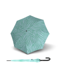 Obrazek KNIRPS A.760 STICK AUTOMATIC Zebra Mint - Elegancki parasol do golenia