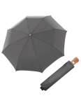 Obrazek DOPPLER MANUFAKTUR Bellino Nickel matt Oxford - w pełni automatyczny luksusowy parasol kolorze szarym