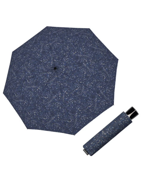 Obrazek DOPPLER Mini Fiber Spotlight niebieski - damski parasol składany