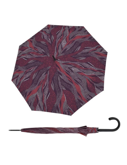 Obrazek DOPPLER Fiber Flex AC Whisper Berry - damski parasol przeciwdeszczowy wielokolorowy