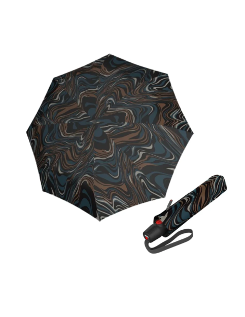 Obrazek KNIRPS T.200 Medium Duomatic Tiger Blue - elegancki, w pełni automatyczny parasol