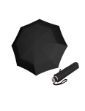 Obrazek Knirps Chrome Matt Manual Black - elegancki składany parasol czarny