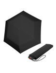 Obrazek KNIRPS AS.050 SLIM SMALL BLACK - lehký dámský skládací plochý deštník černá