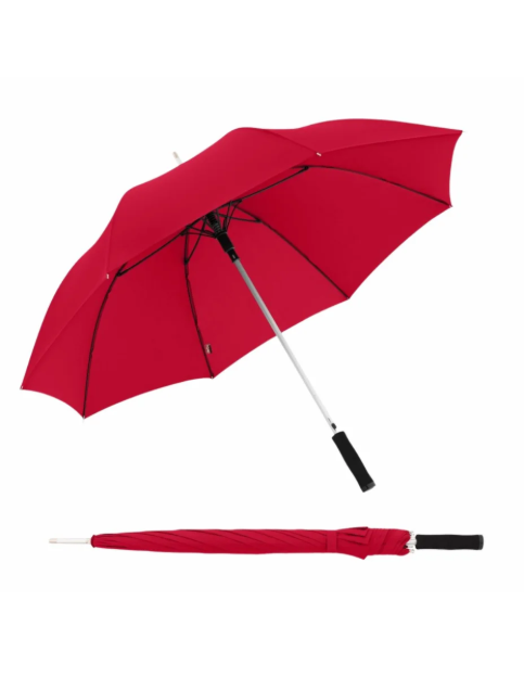 Obrazek DOPPLER Golf Alu černý - partnerský holový deštník červená