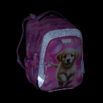 Obrazek Bagmaster LUMI 26 A školní batoh – pejsek Růžová 23 l