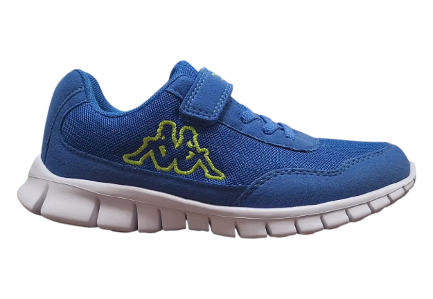 Obrazek Kappa 95K0093002 Trampki dziecięce royal / limonkowe