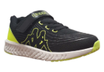 Obrazek Kappa 95K0043004 Trampki dziecięce black / lime