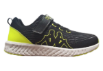 Obrazek Kappa 95K0043004 Trampki dziecięce black / lime
