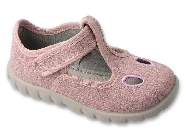 Obrazek BEFADO 640P002 kapcie dziewczęce FLEXI różowe