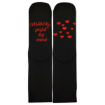 Obrazek LONKA Skarpetki dla zakochanych DARLING czarne w serduszka 2 (3 pary)