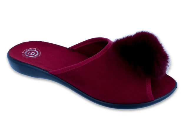 Obrazek BEFADO 255D012 HOME GO kapcie VIKI bordowy