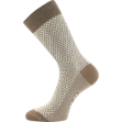 Obrazek LONKA Skarpety damskie żakardowe JANETA z bawełną LIGHT BROWN (3 pary)