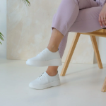 Obrazek Looke DENIA L1448-03 Półbuty damskie białe