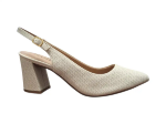 Obrazek Piccadilly 745145-77 Damskie sandały na obcasie w kolorze beżowym
