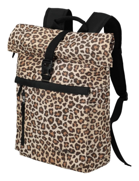 Obrazek Travelite Basics Rollup Backpack Leopard 35 L