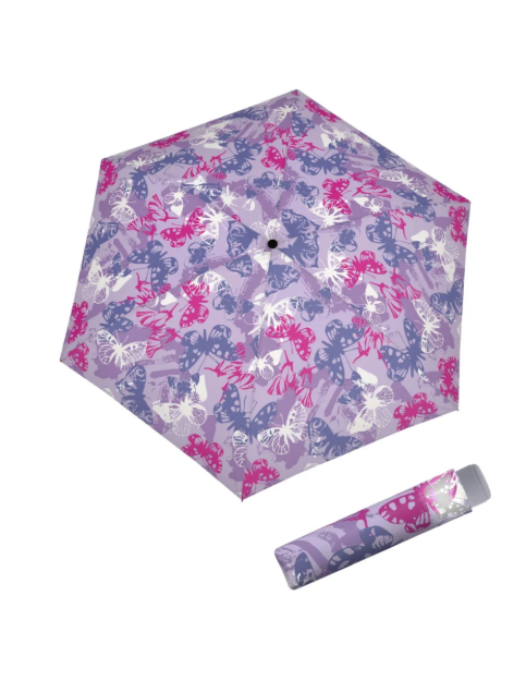 Obrazek DOPPLER Kids Mini light up Butterfly - wielokolorowy parasol składany dla dzieci