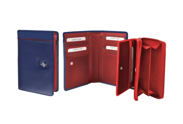 Obrazek Portfel damski BHPC Piping combi BH-1570-05 niebieski