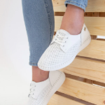 Obrazek Looke BONNIE L0458-03 Półbuty damskie białe