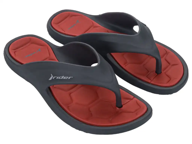 Obrazek Rider CAPE XVIII 83631-BM422 Klapki męskie szaro-czerwone