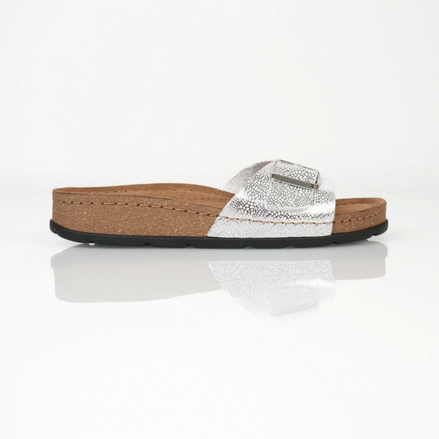 Obrazek Batz Ibiza Silver damskie kapcie medyczne