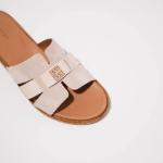 Obrazek Batz Isabelle beżowe damskie kapcie medyczne