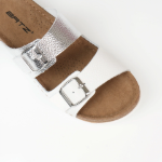 Obrazek Batz Mallorca białe damskie kapcie medyczne