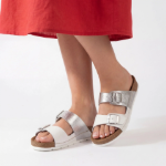 Obrazek Batz Mallorca białe damskie kapcie medyczne