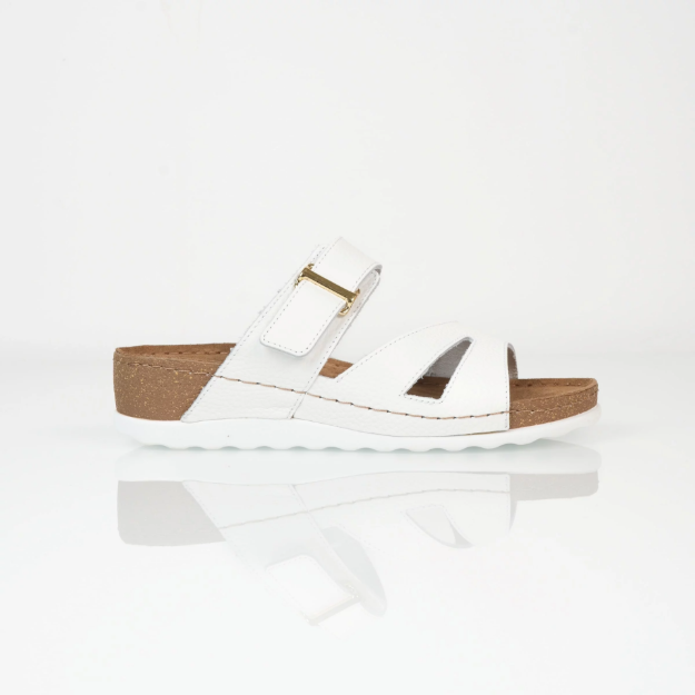 Obrazek Batz Elba Białe Klapki Medyczne Damskie