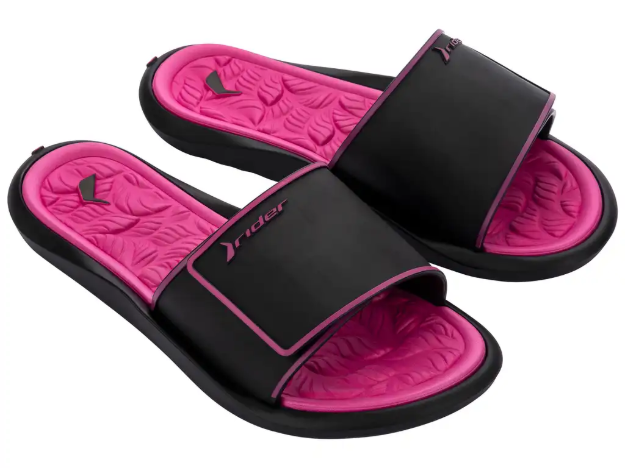 Obrazek Klapki damskie Rider Float 83797-BN565 czarno-różowe